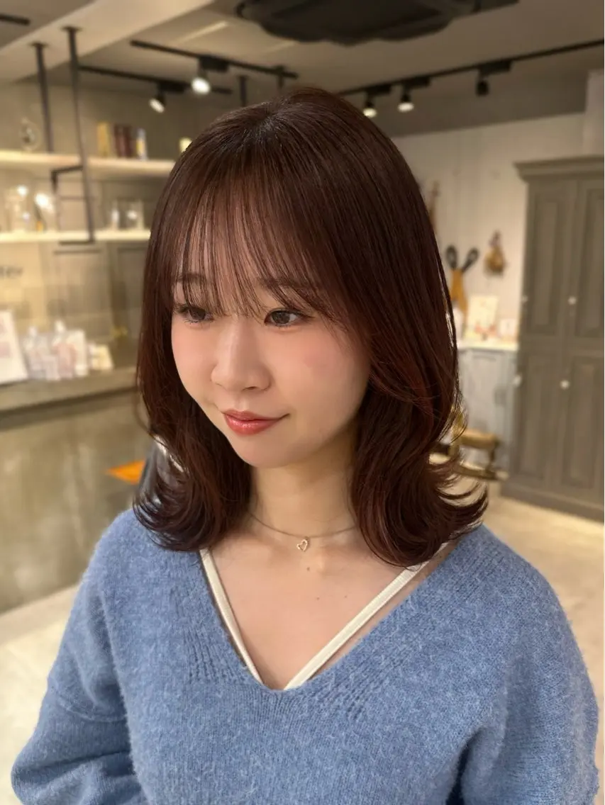 ✩.* ミディアムカット *.✩カットモデル様募集中🍎5cm以上のカット シャンプー＆トリートメント付きの写真