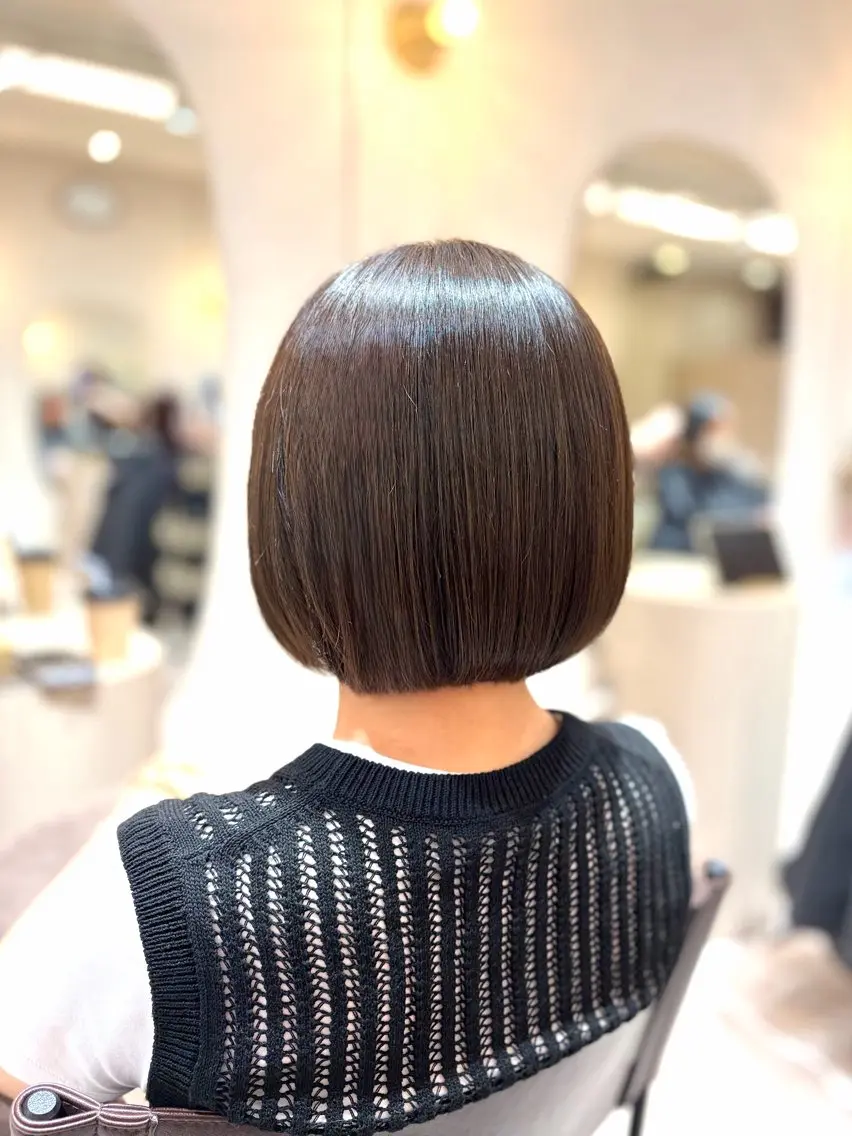 ミディアム カラー 菅原 渚のヘアスタイル