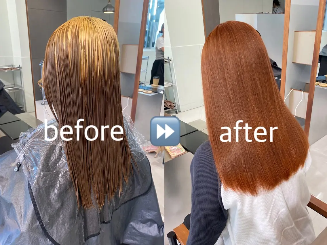 ロング カラー ベージュカラー ブラウンカラー 透明感カラー ダブルカラー オレンジ ヘアカラー ☪️ブリーチ特化施術 /レイヤー🪽aiのヘアスタイル