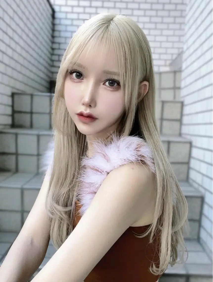 セミロング カラー ヘアカラー トリートメント 🇰🇷韓国ヘア TAKUMI🐯💎のヘアスタイル