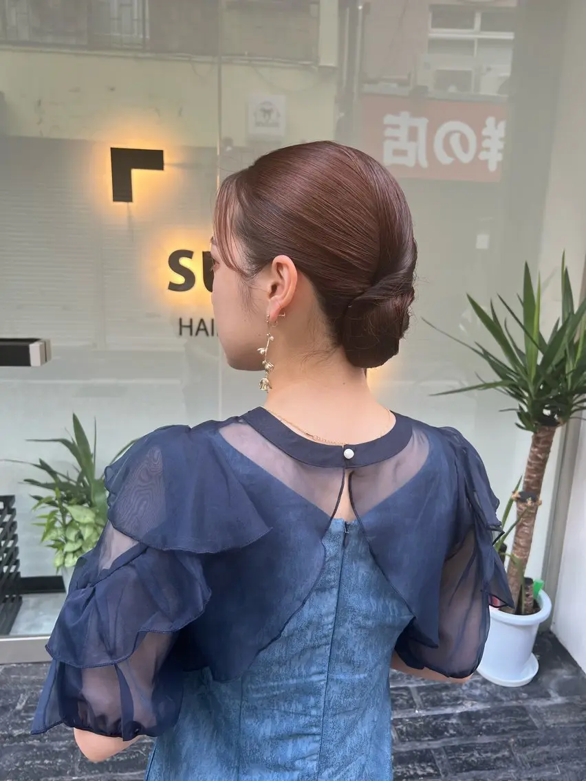 セミロング カラー ヘアアレンジ 「sumi」 AMIのヘアスタイル