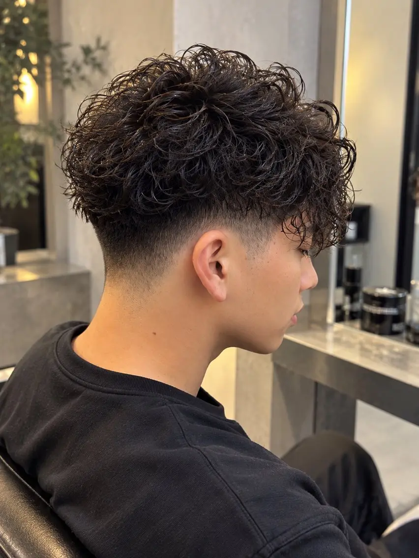 パーマ メンズ カット パーマ メンズパーマ お悩み解決 TUMのヘアスタイル