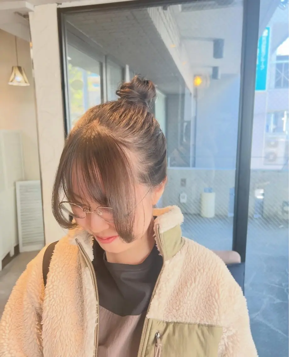 ロング お団子ヘア こばやし あこのヘアスタイル