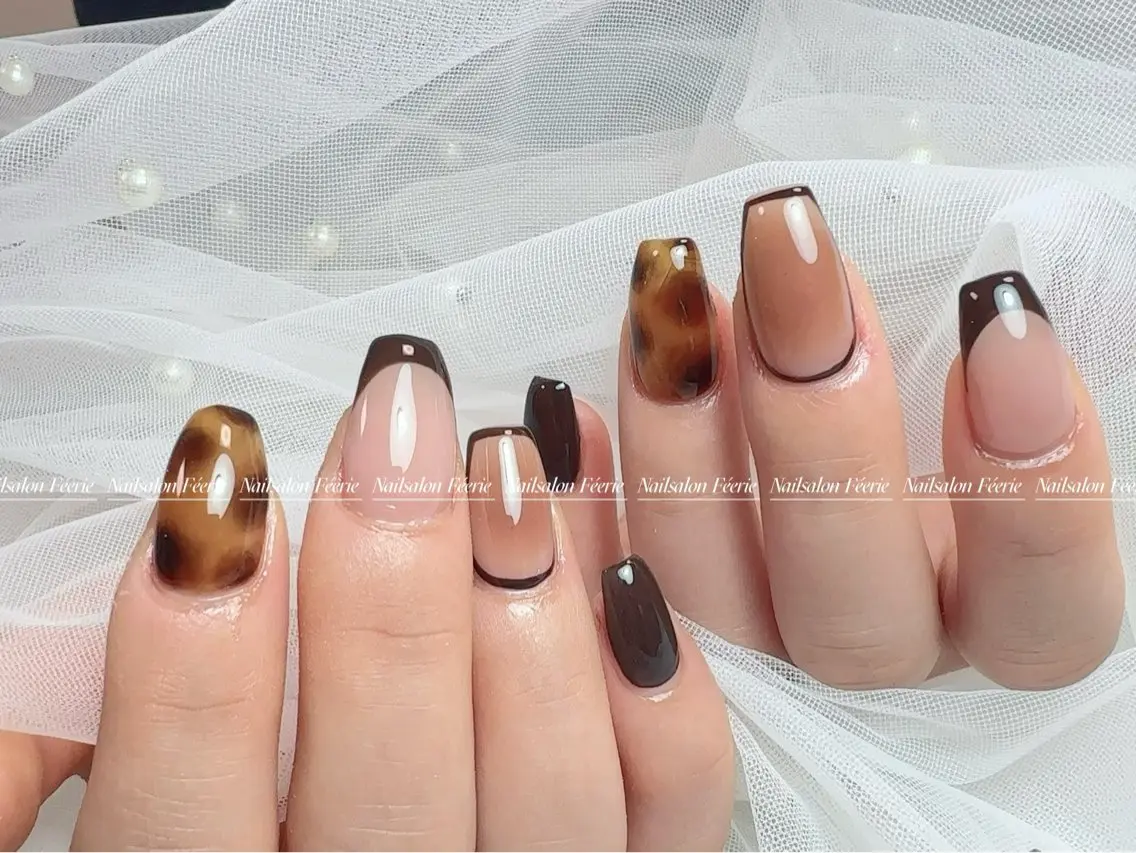 ネイル 成人式 長さ出し フットネイル フレンチネイル ジェルネイル ハンドネイル ハンドケア nail salon Feerieのネイルデザイン