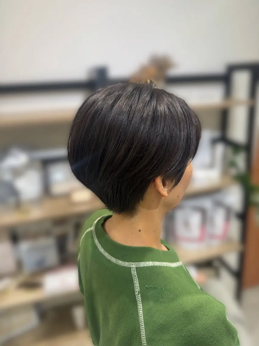 ショート くびれヘア ショートヘア 藤田 紋芽 Jr.stylistのヘアスタイル