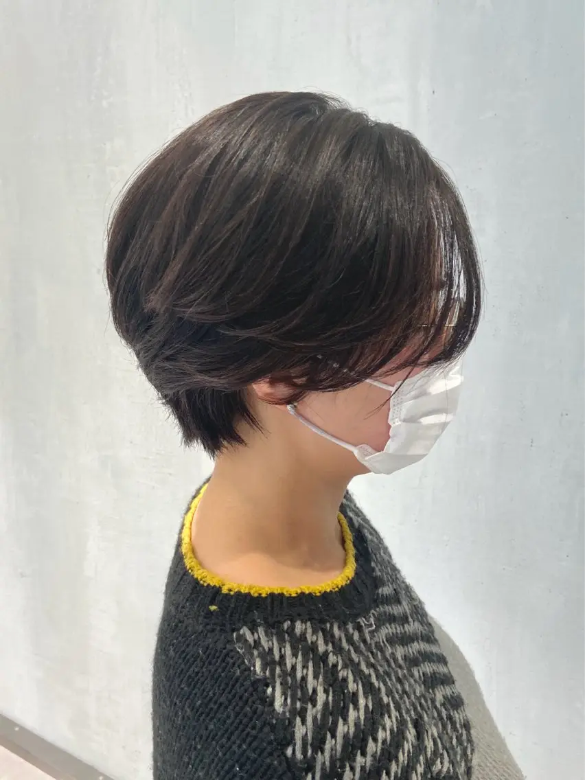 ショート カラー ハイライトカラー ハイライト ヘアカラー ヘッドスパ matka白髪ぼかし 大人ヘア/KEIKOのヘアスタイル