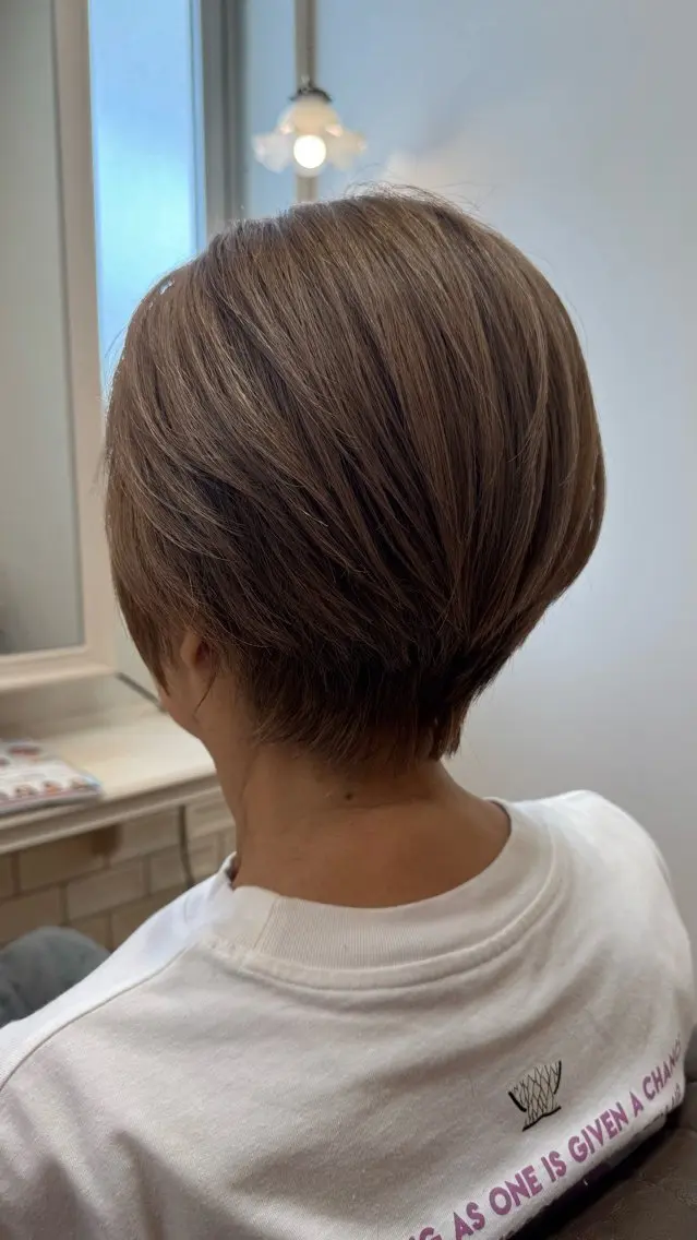 ショート ショートヘア カット ヘアカラー 奈良/富雄/生駒 ショート/川元裕範のヘアスタイル