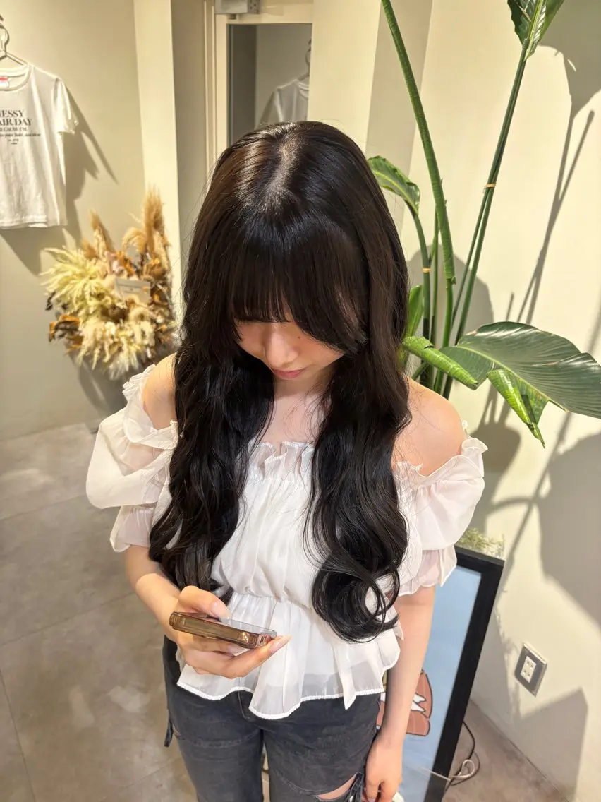 ロング ヘアカラー トリートメント roka ʜᴀʀᴜᴋᴀのヘアスタイル