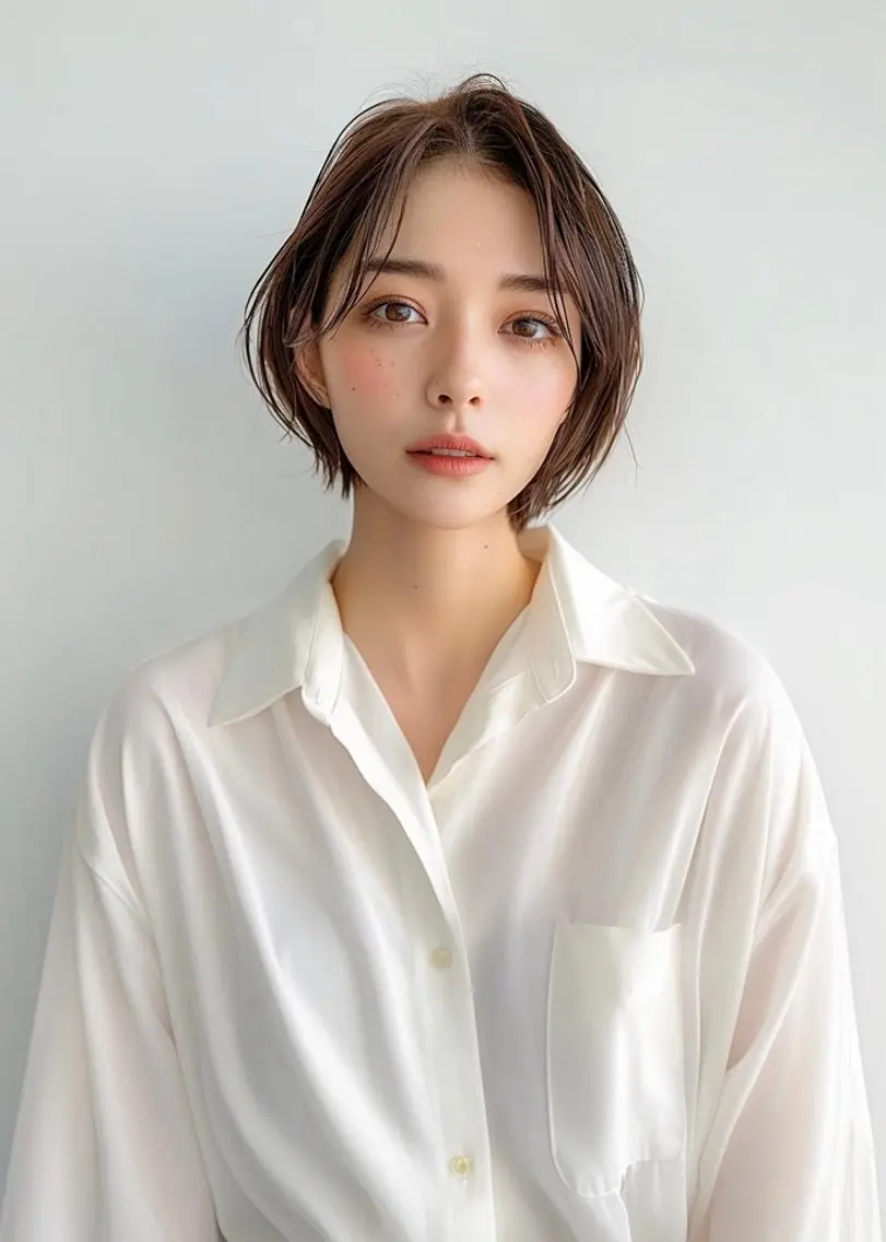 ショート カット トリートメント 🫧似合わせショート イシダ🫧のヘアスタイル