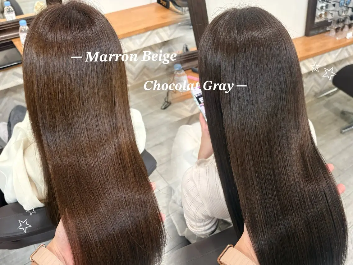 セミロング カット ヘアカラー 🫧透明感カラー/ maho💕のヘアスタイル