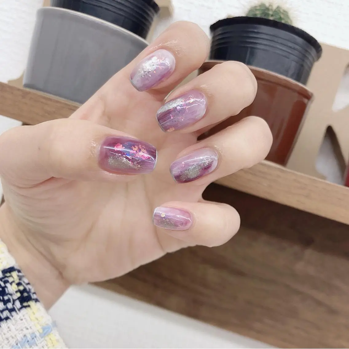 ネイル ニュアンスネイル ハンドネイル マキ ネイルサロンのネイルデザイン