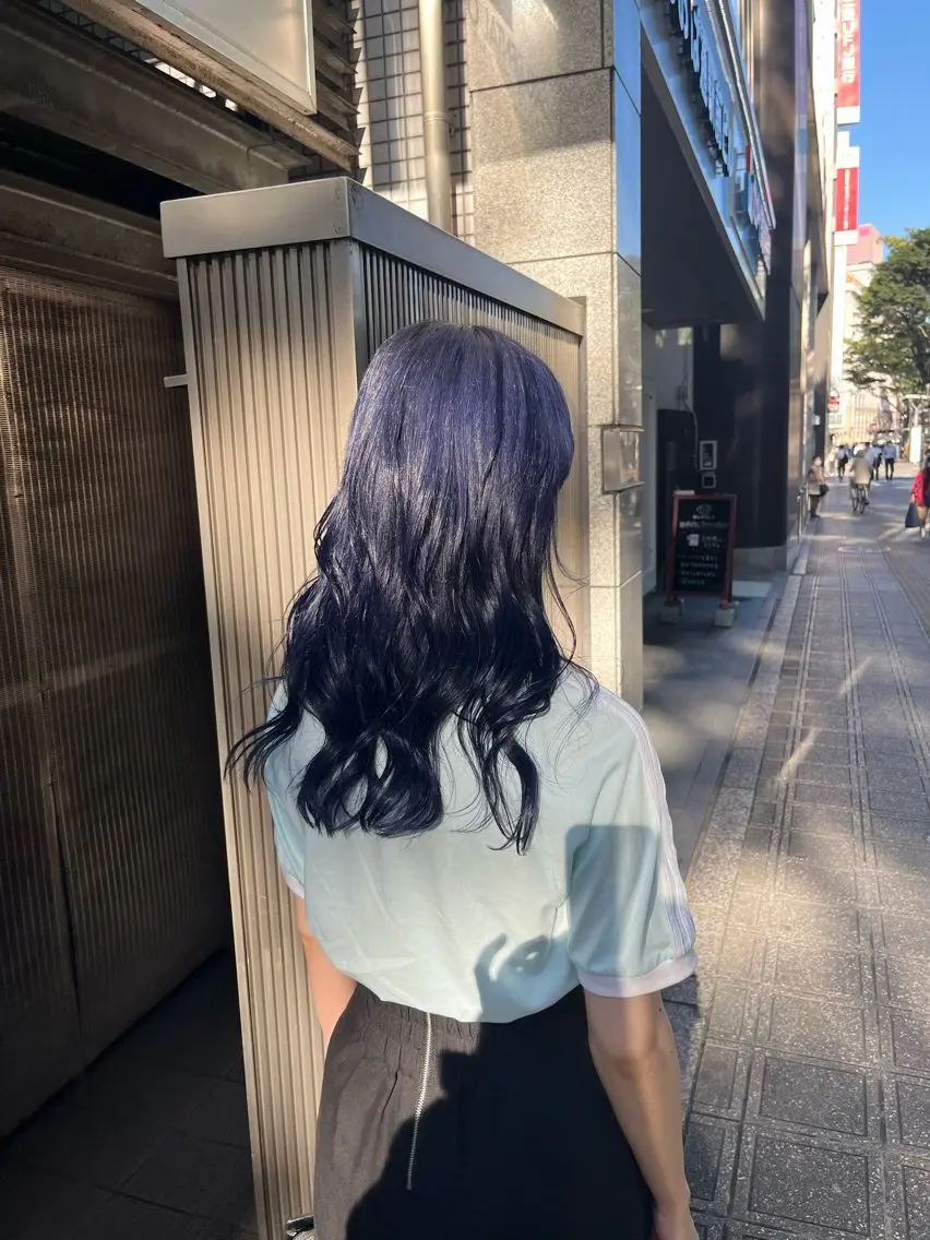 セミロング カラー ベージュカラー ブリーチ ブルーカラー シルバー 💠つたふうか/ 韓国/メンズヘア💠のヘアスタイル