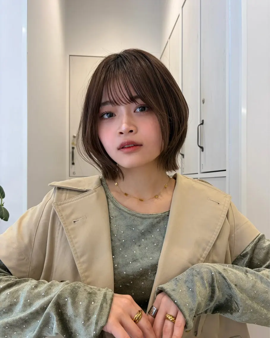 ショート カラー 🎀Wカラー/ピンク /ベージュ🎀ゆらのヘアスタイル