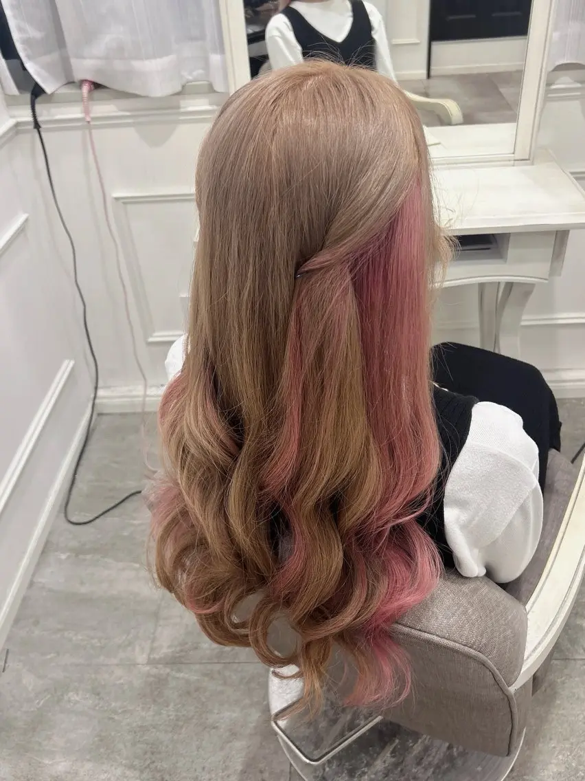 【5月限定価格】🎀推し活前に🎀 インナーカラー+ヘアメ【終日❌の日はリクエストのま】の写真