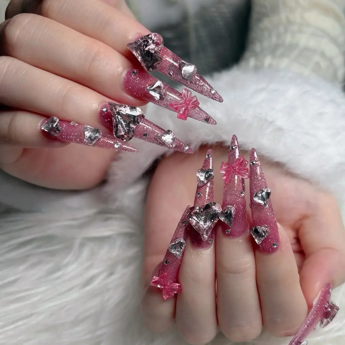 ネイル フットネイル フレンチネイル グラデーション 韓国ネイル ロングネイル ハンドネイル Hani Nail Salonのネイルデザイン