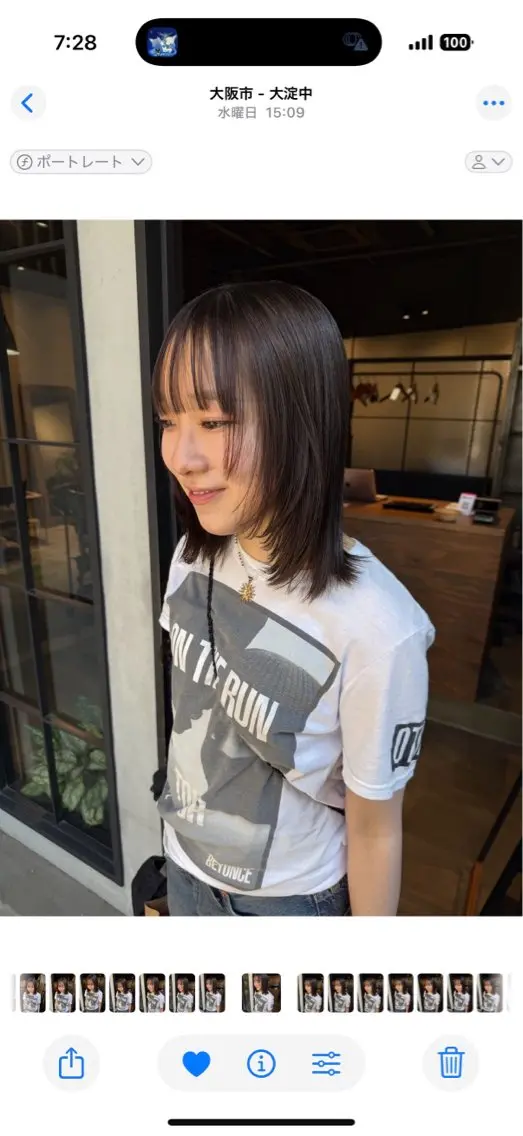 ミディアム 顔周りカット カット fubuki🪷 似合わせカットカラーのヘアスタイル