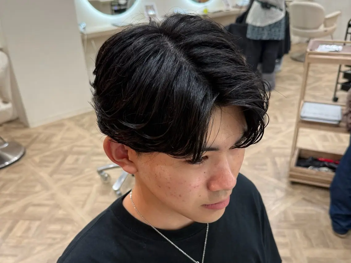 パーマ メンズ メンズパーマ ニュアンスパーマ カット パーマ トリートメント 市原亮/塩釜口/ ツイスパ/波巻きのヘアスタイル