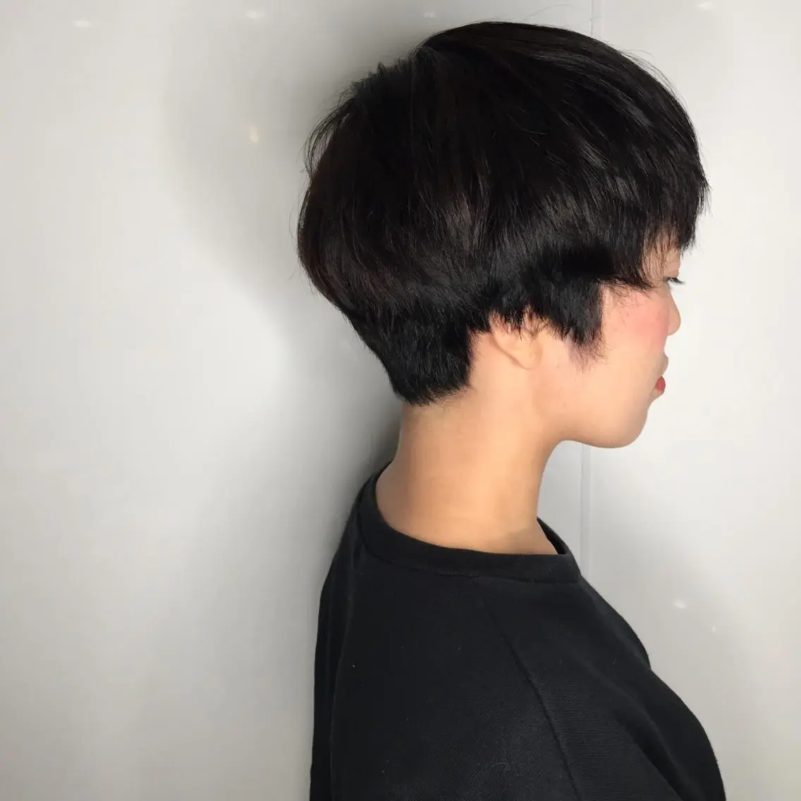 ショート カラー ハイトーンカラー ボブ ショートヘア AMI ウルフパーマ/メンズのヘアスタイル