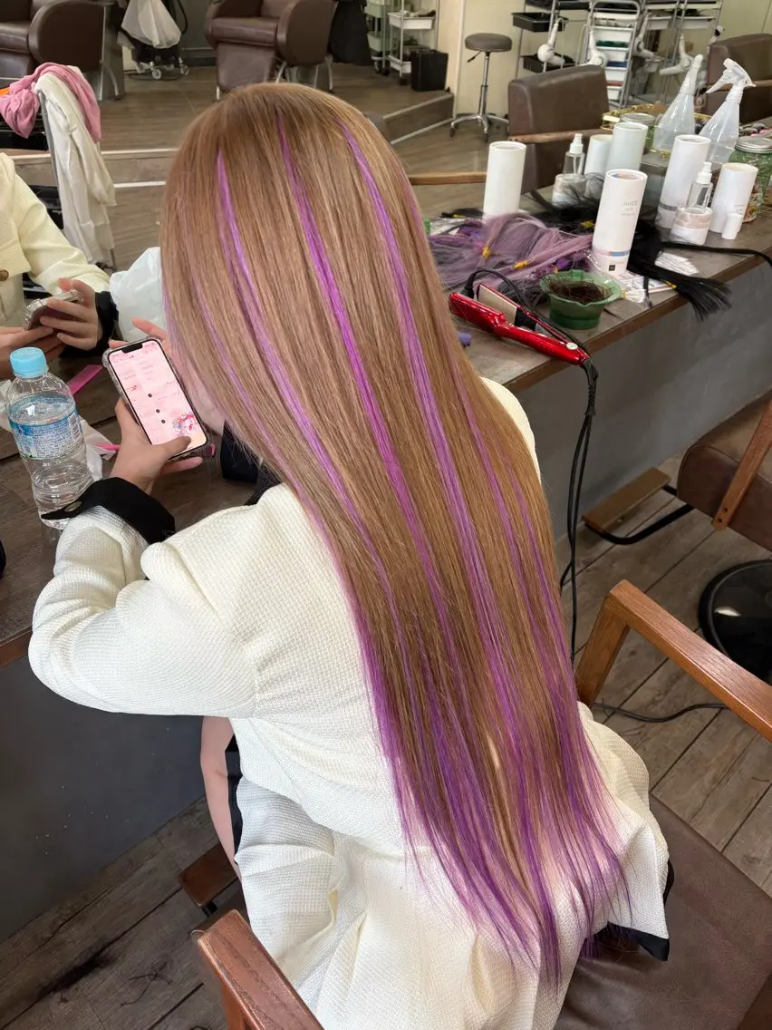 ロング カラー ヘアカラー エクステ WEST OLAND加藤圭介のヘアスタイル