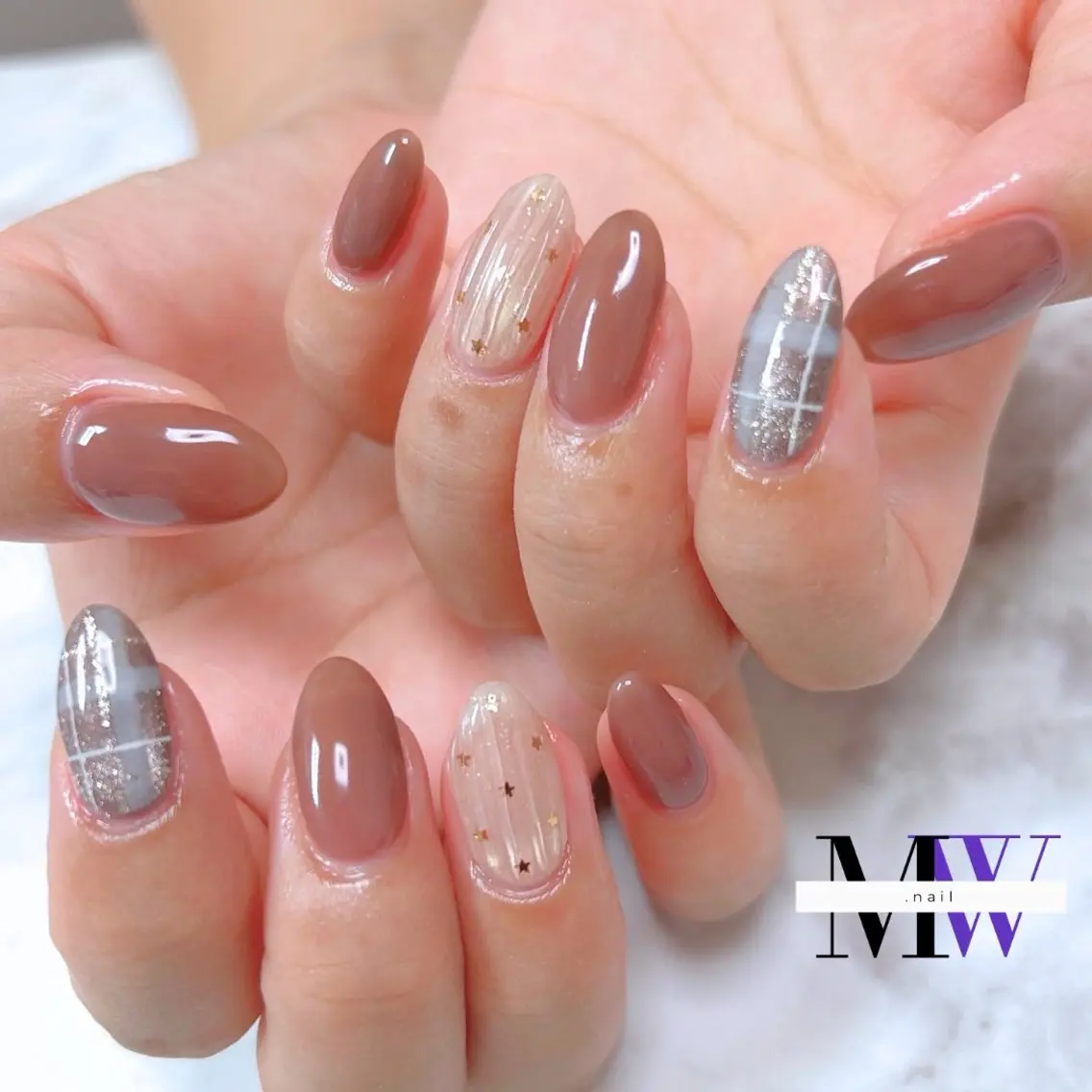 ネイル マグネットネイル ハンドネイル MW .nailのネイルデザイン