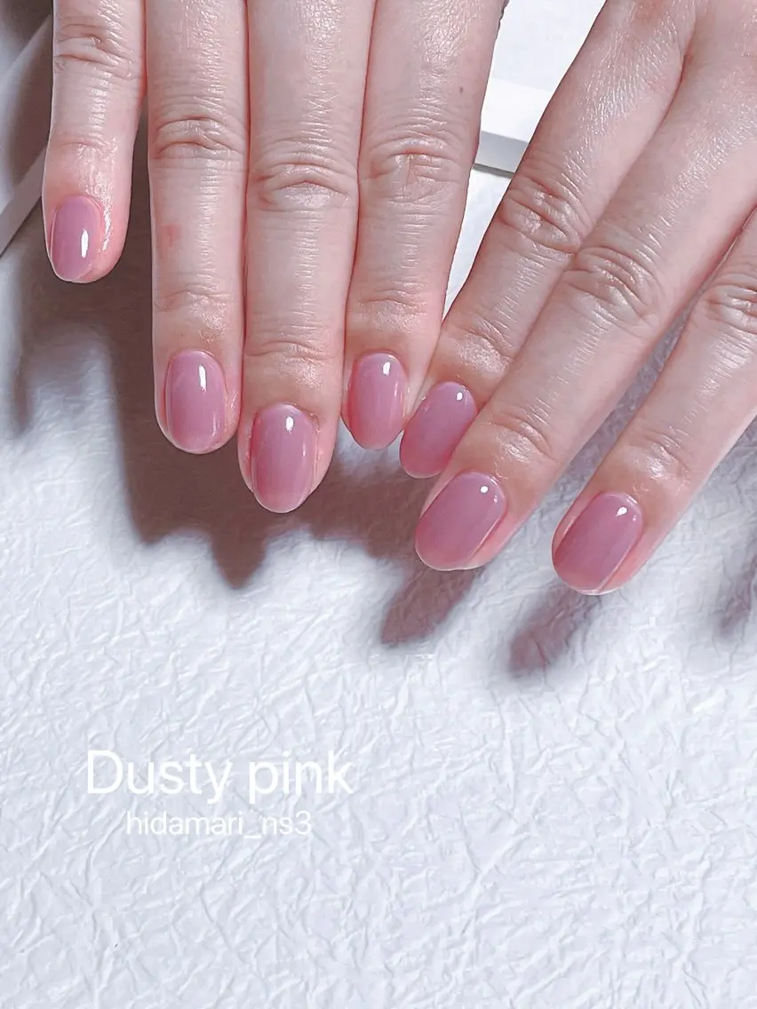 ネイル ワンカラーネイル ピンク NailSalon ひだまりのネイルデザイン