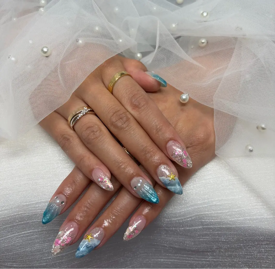 ネイル ハンドネイル Mermaid Nail saraのネイルデザイン