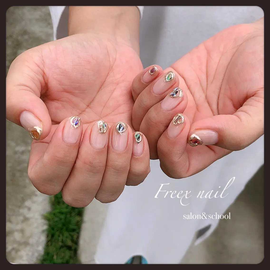 ネイル クリアネイル freex nail /ニュアンス/個性派のネイルデザイン