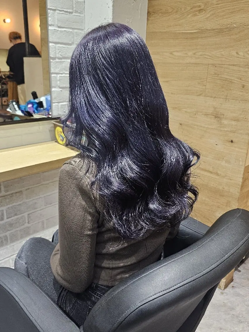 ロング ヘアカラー トリートメント Ayu🐾縮毛矯正/ ブリーチ無しカラーのヘアスタイル