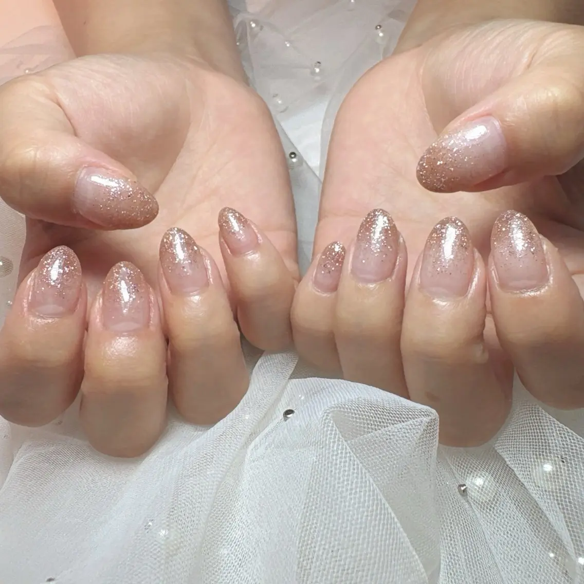 〈hand〉カラーorラメグラデーションの写真