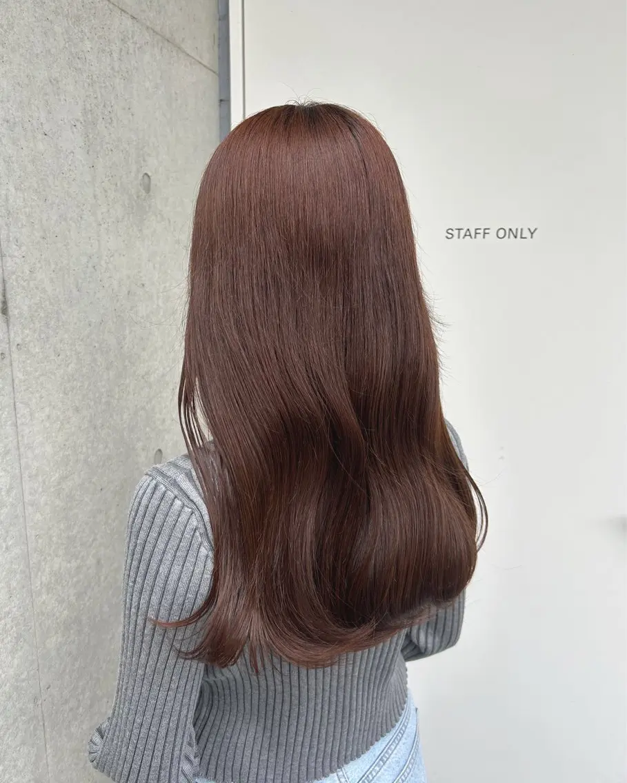 ロング カラー ヘアカラー トリートメント Rina🎀愛され| 多幸感艶髪ベージュのヘアスタイル