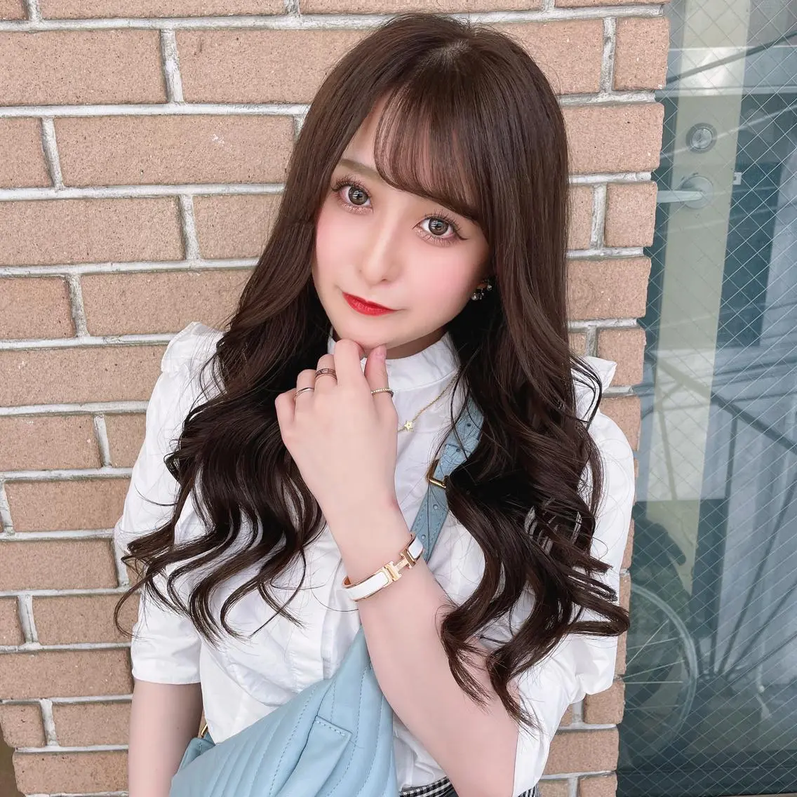 ロング カラー ブラウンカラー ココアブラウン 🕊miki モテ髪🫧のヘアスタイル