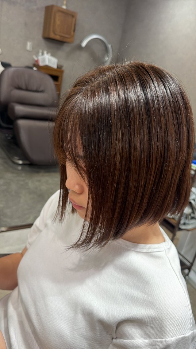 ショート 前下がりボブ ボブ 藤本 奏音のヘアスタイル