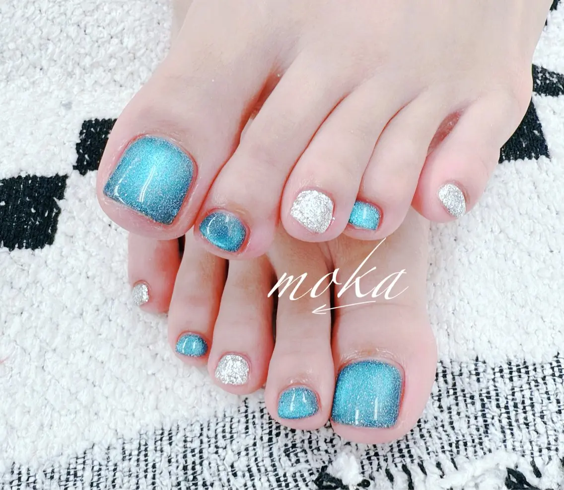 ネイル フットネイル 胡蝶蘭レディースサロ ンNailMOKAのネイルデザイン