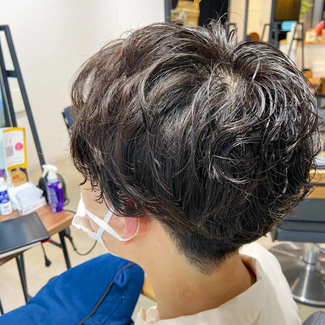 ショート メンズ メンズパーマ くせ毛 🌷レイヤーカット/ フルキシオリ🌷のヘアスタイル
