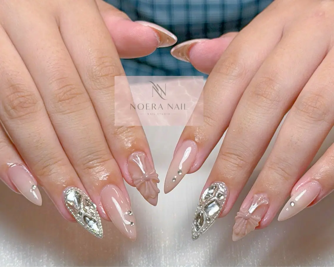 ネイル 長さ出し 韓国ネイル 持ち込み ネイルチップ ワンホンネイル ハンドネイル ハンドケア NOERA NAIL チップ長さ出し大塚店のネイルデザイン
