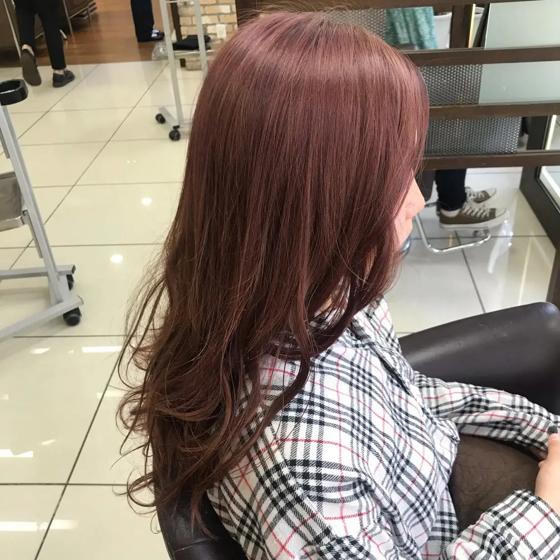 ロング カラー ヘアアレンジ シールエクステ✨️韓 国羽エクステ🪽和希のヘアスタイル