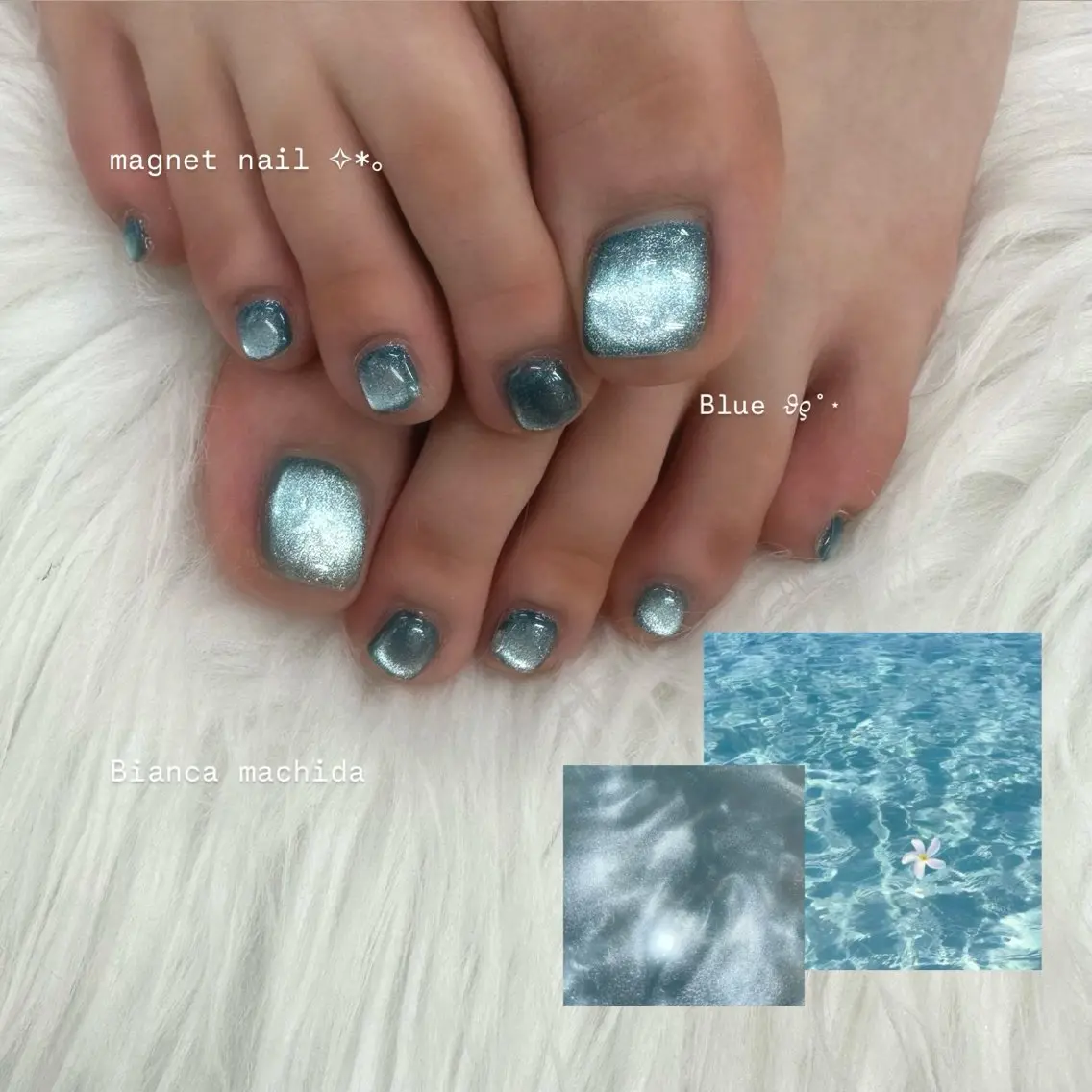 ネイル フットネイル BIANCA 🖤 NISHIMURAのネイルデザイン