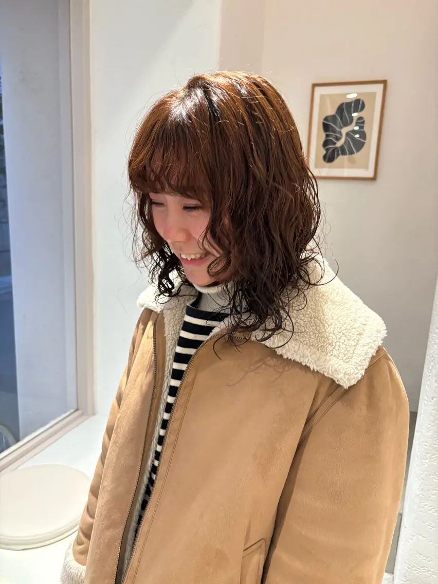 ミディアム パーマ ミディアムパーマ ニュアンスパーマ n a n a / 京都美容室のヘアスタイル