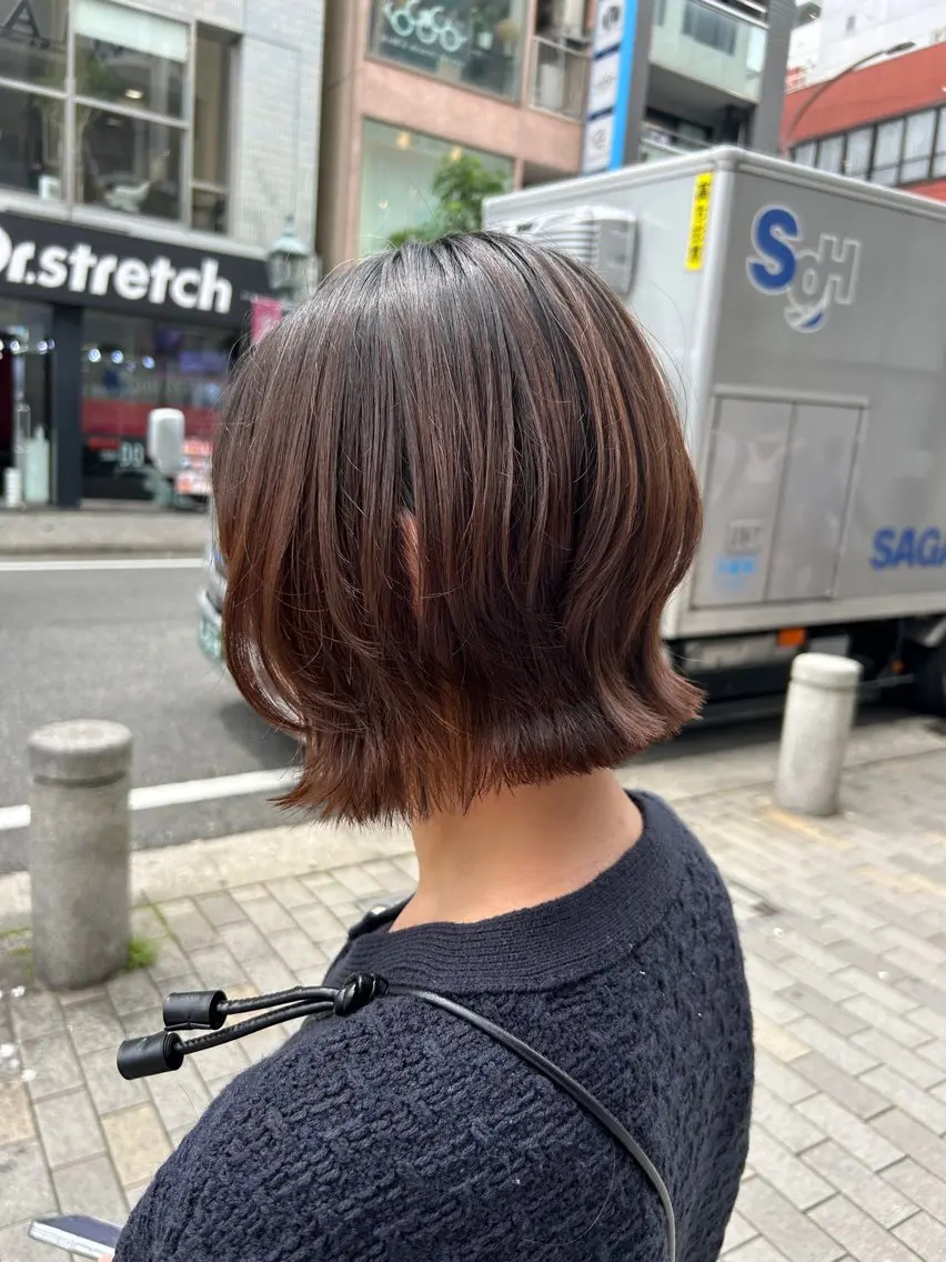 ショート ボブ レイヤーカット stylist 倉本恋のヘアスタイル