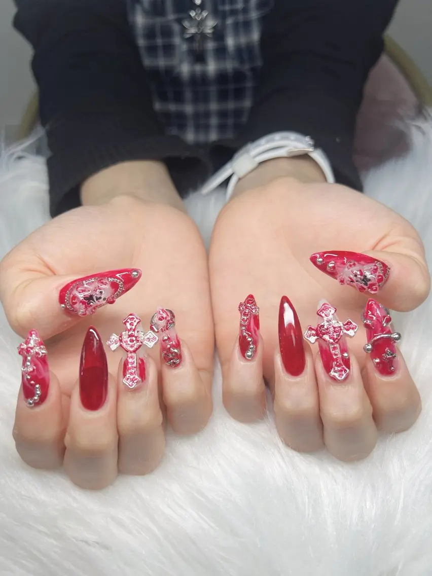 ネイル ハンドネイル Lee Nails チップ長さだし専門店のネイルデザイン