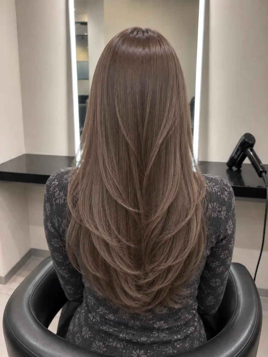 ミディアム カラー ブラウンカラー トリートメント 🌈ウルトワ水素 髪質改善naru🌈のヘアスタイル