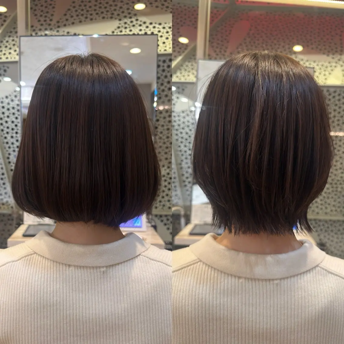 ショート ボブレイヤー ボブ くびれヘア レイヤーカット 松田 響のヘアスタイル