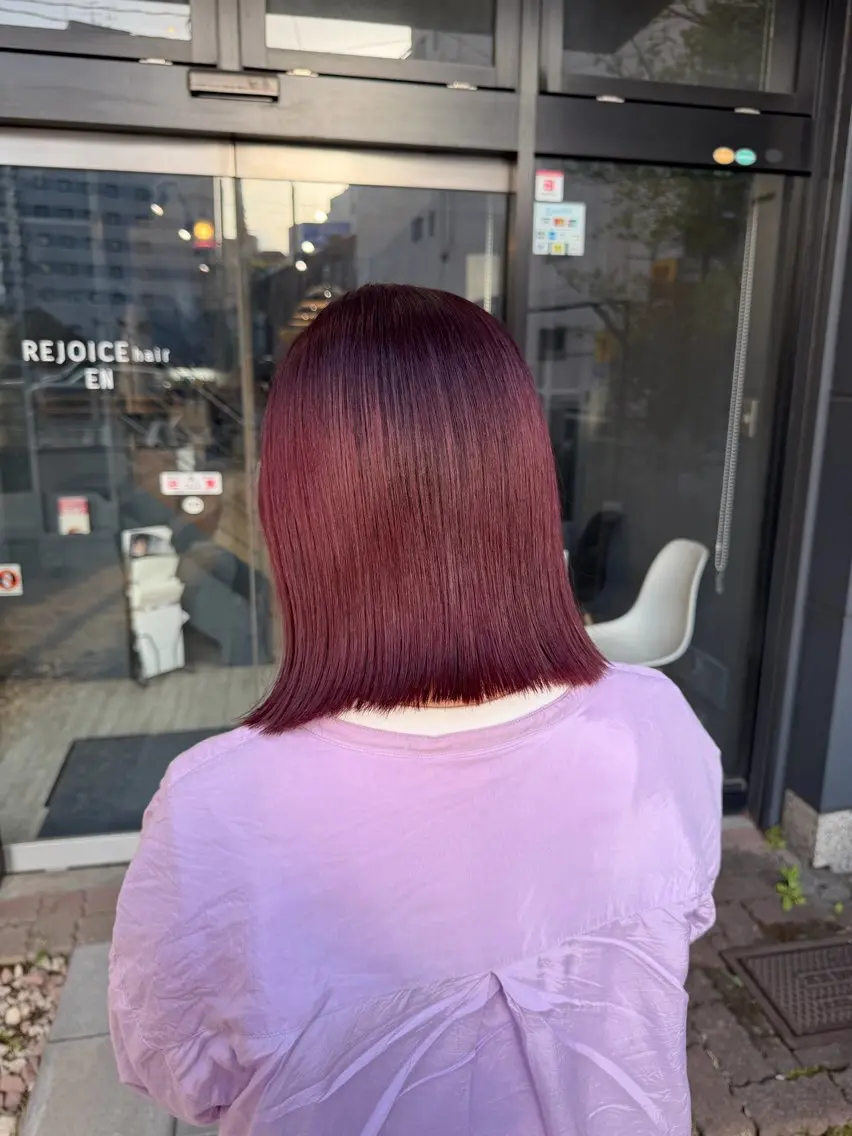 ミディアム ヘアカラー トリートメント ayumi / 郡山/暖色カラーのヘアスタイル