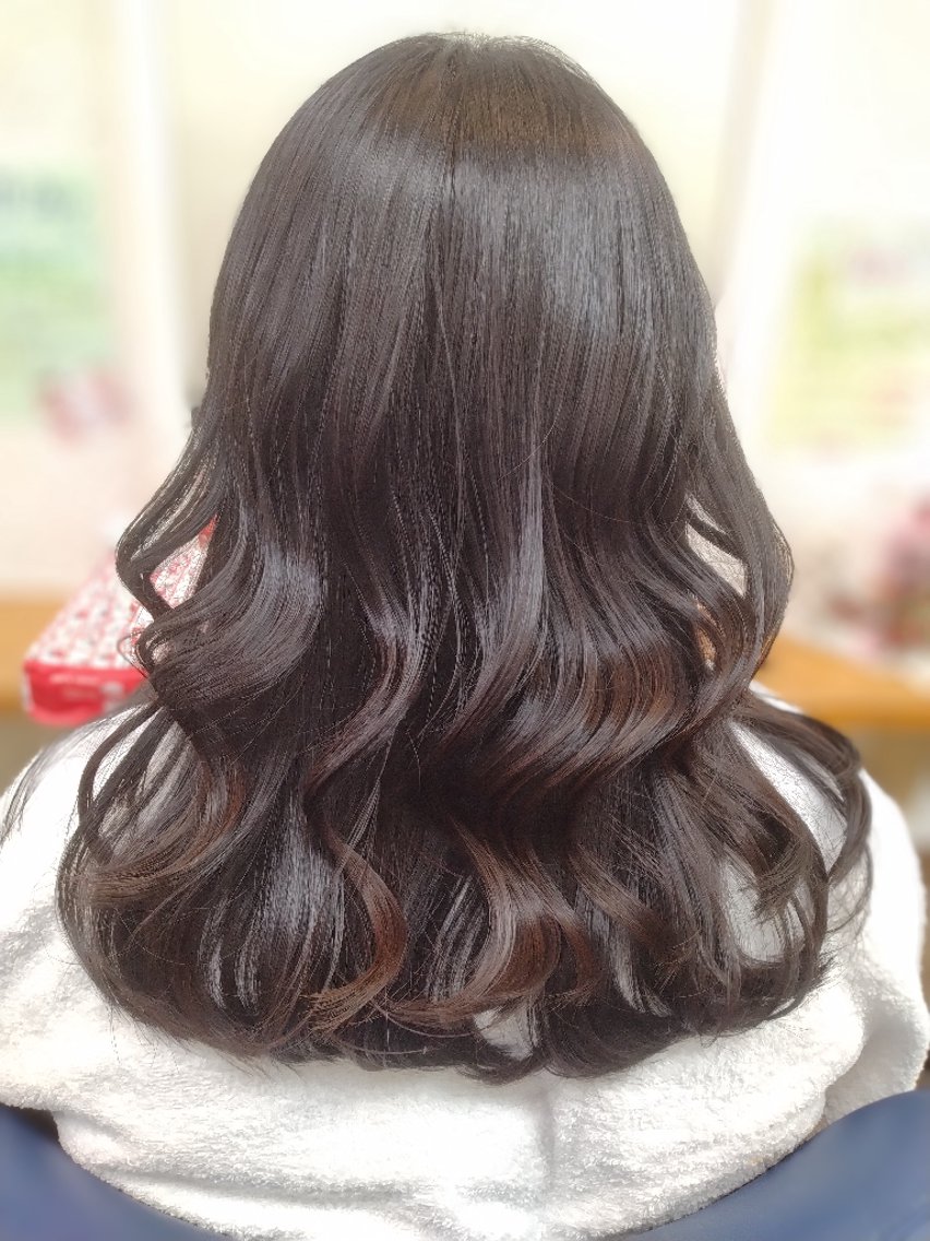 ロング ヘアアレンジ カラー ブラウンカラー ショコラブラウン 森長 咲子のヘアスタイル