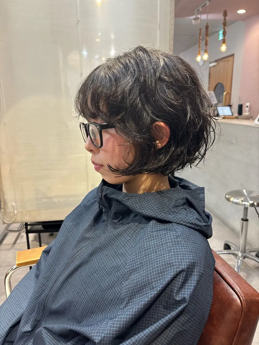 ショート ボブ 顔周りカット レイヤーカット 野口 咲愛のヘアスタイル