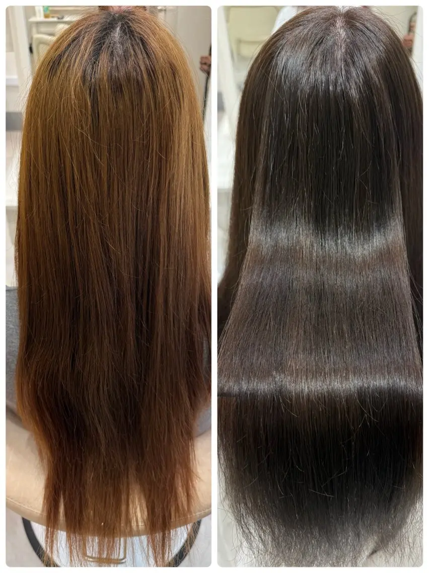 ロング カット ヘアカラー 縮毛矯正 トリートメント Barrel 天王寺 YUUのヘアスタイル
