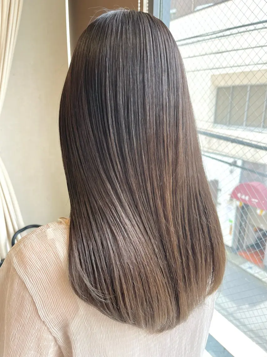 《✨人気No.2✨》カット+美髪カラー+🍎最高級TOKIO5ステップ🍎×🍏髪質改善トリートメント🍏の写真