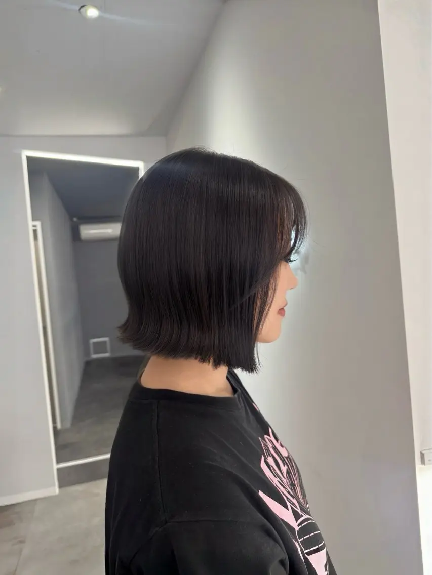 ショート カラー ブリーチ 透明感カラー グレージュ ラベンダーカラー ラベンダーグレージュ ヘアカラー number竪町/ 中島 涼葉のヘアスタイル