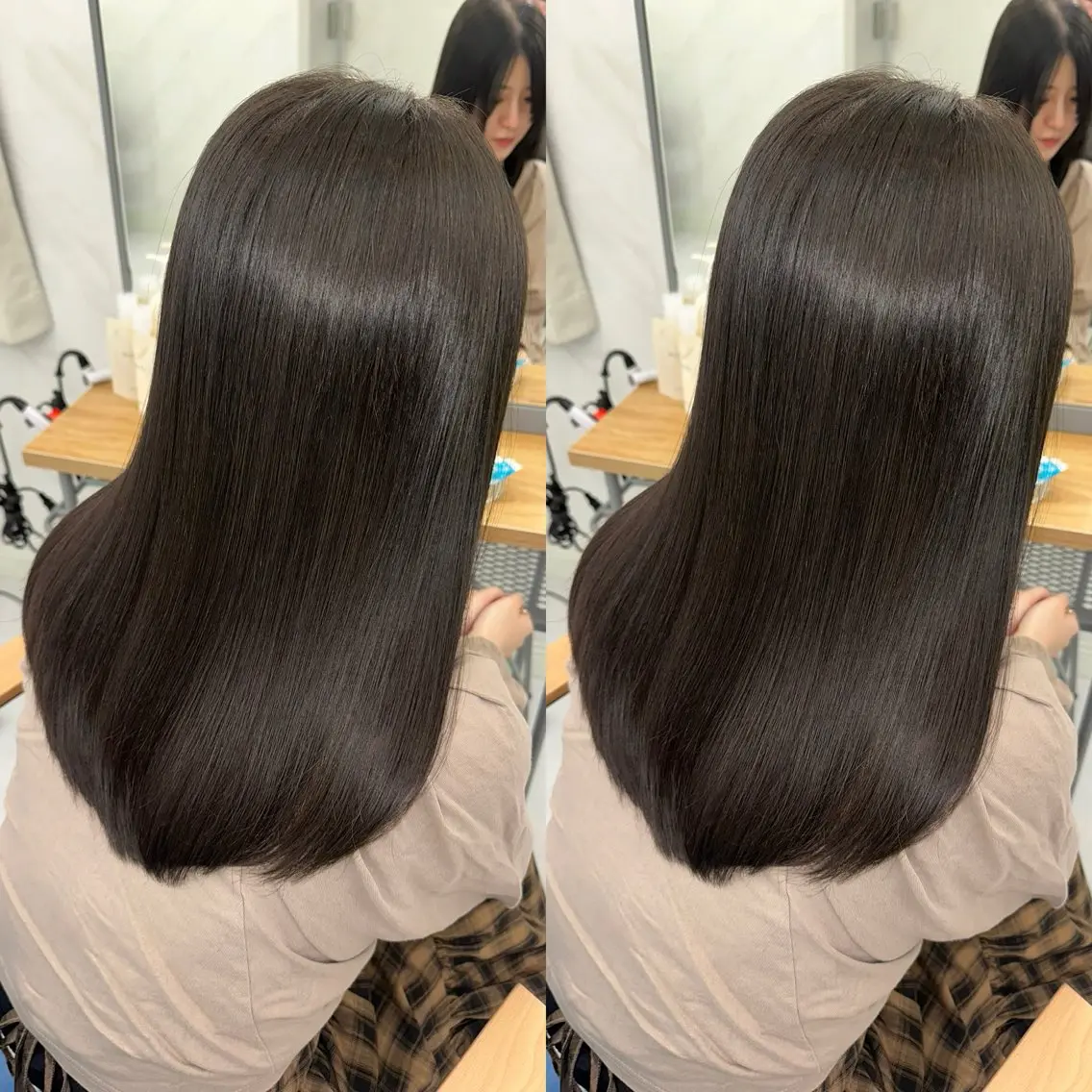 ロング 髪質改善🩵縮毛矯正 代々木/木下のヘアスタイル
