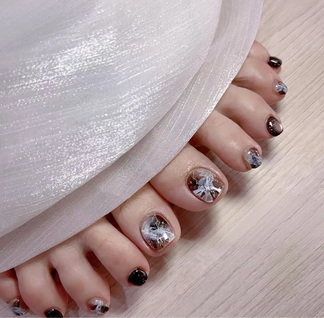 フットニュアンスネイルコースの写真